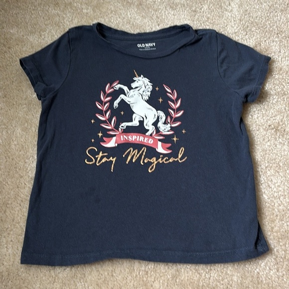 LOT Old Navy/Gap Girls Graphic T-Shirts Size 6-7 - Picture 6 of 13